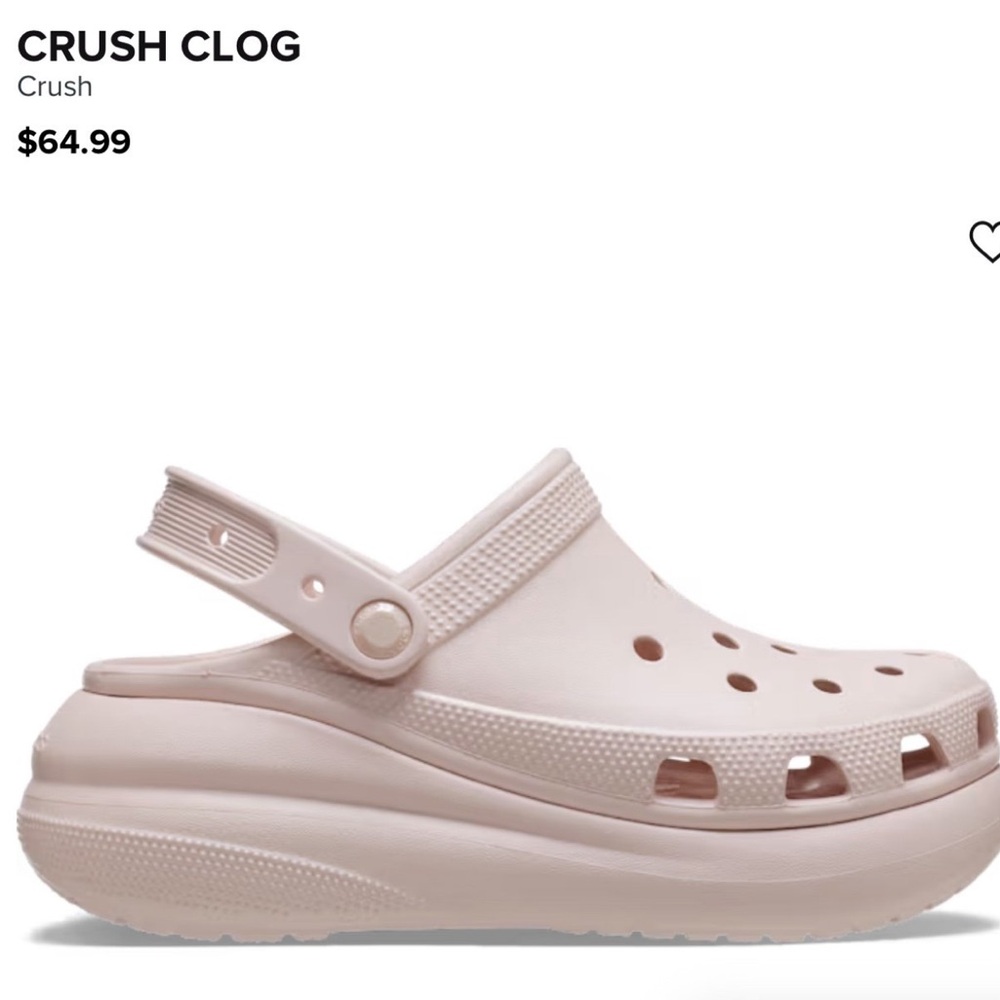 Crocs Crush Clog Platform Pink Quartz